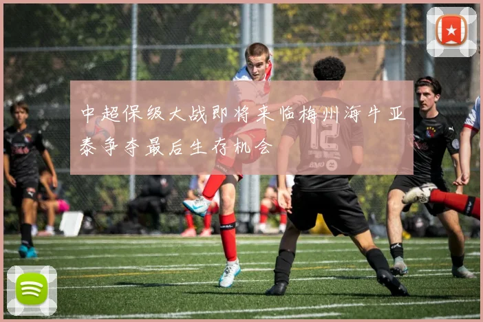 中超保级大战即将来临梅州海牛亚泰争夺最后生存机会