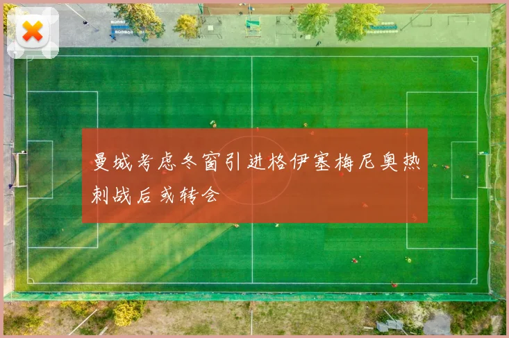 曼城考虑冬窗引进格伊塞梅尼奥热刺战后或转会
